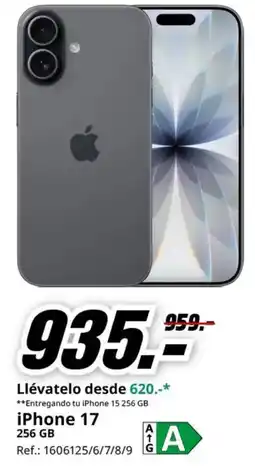 MediaMarkt iPhone 15 256 GB oferta
