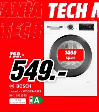 MediaMarkt BOSCH Lavadora WGG254Z4ES oferta