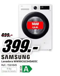 MediaMarkt SAMSUNG Lavadora WW90CGC04DAEEC oferta