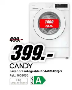 MediaMarkt CANDY Lavadora integrable BC448M4D8J-S oferta