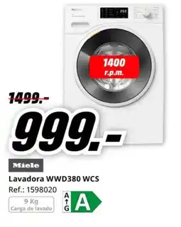 MediaMarkt MIELE Lavadora WWD380 WCS oferta