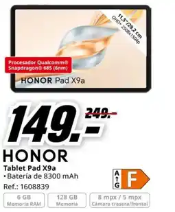 MediaMarkt HONOR Tablet Pad X9a oferta