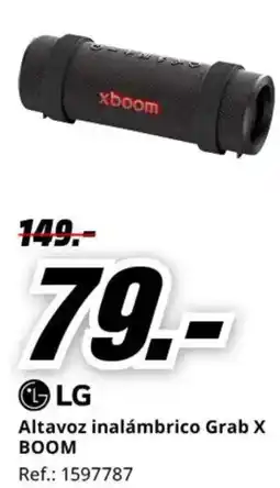 MediaMarkt LG Altavoz inalámbrico Grab X BOOM oferta