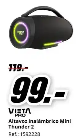 MediaMarkt VIETA PRO Altavoz inalámbrico Mini Thunder 2 oferta