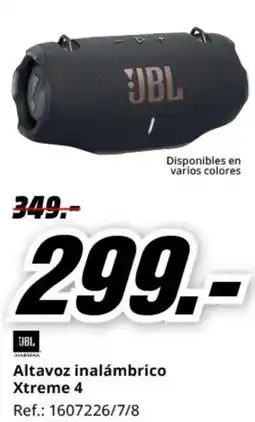 MediaMarkt JBL Altavoz inalámbrico Xtreme 4 oferta