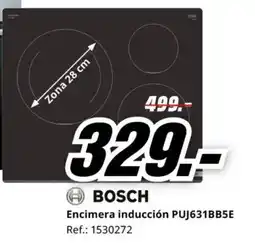 MediaMarkt + BOSCH Encimera inducción PUJ631BB5E oferta