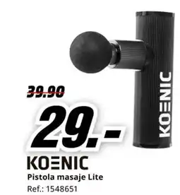 MediaMarkt KOENIC Pistola masaje Lite oferta