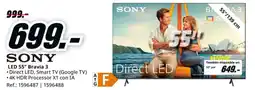 MediaMarkt SONY LED 55" Bravia 3 oferta