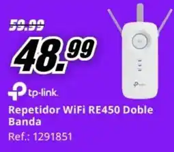 MediaMarkt TP-LINK Repetidor WiFi RE450 Doble Banda oferta