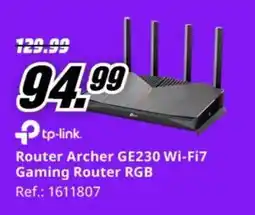 MediaMarkt TP-LINK Router Archer GE230 Wi-Fi7 Gaming Router RGB oferta