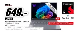 MediaMarkt LENOVO Portátil IdeaPad Slim 3 15Q8X10 oferta