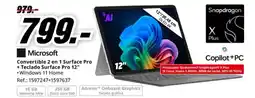 MediaMarkt MICROSOFT Convertible 2 en 1 Surface Pro + Teclado Surface Pro 12" oferta