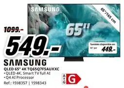MediaMarkt SAMSUNG QLED 65" 4K TQ65Q7F5AUXXC oferta