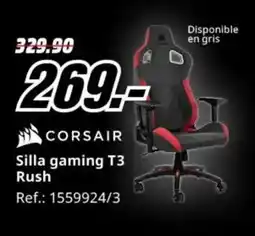 MediaMarkt CORSAIR Silla gaming T3 Rush oferta