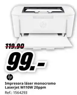 MediaMarkt HP Impresora láser monocromo Laserjet M110W 20ppm oferta