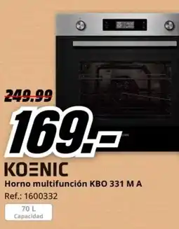 MediaMarkt KOENIC Horno multifunción KBO 331 MA oferta