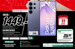 MediaMarkt SAMSUNG Smartphone Galaxy S26 Ultra 5G oferta
