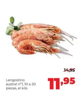 Alimerka Langostino austral nº1, 10 a 20 piezas oferta