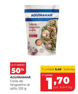 Alimerka AGUINAMAR Colas de langostino al ajillo oferta
