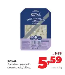 Alimerka ROYAL Bacalao desalado desmigado oferta