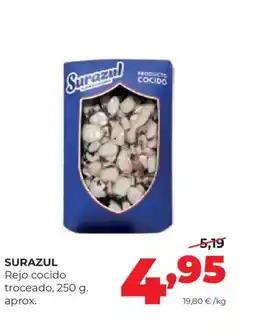 Alimerka SURAZUL Rejo cocido troceado oferta