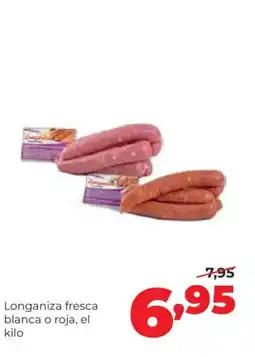 Alimerka Longaniza fresca blanca o roja oferta