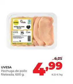 Alimerka UVESA Pechuga de pollo fileteada oferta