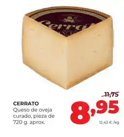 Alimerka CERRATO Queso de oveja curado oferta