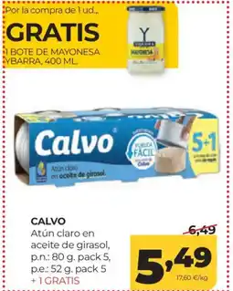 Alimerka CALVO Atún claro en aceite de girasol oferta