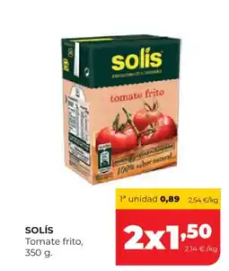 Alimerka SOLÍS Tomate frito, oferta