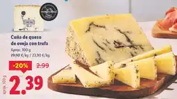 Lidl Cuña de queso de oveja con trufa oferta