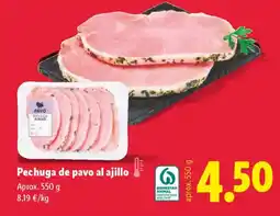 Lidl Pechuga de pavo al ajillo oferta