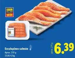 Lidl Escalopines salmón oferta