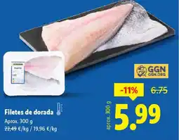 Lidl Filetes de dorada oferta