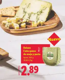 Lidl DELUXE Cuña queso de oveja y pesto oferta