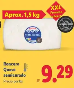Lidl RONCERO Queso semicurado oferta
