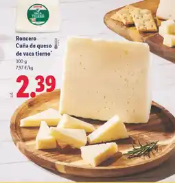 Lidl RONCERO Cuña de queso de vaca tierno oferta