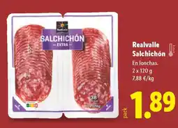 Lidl REALVALLE Salchichón oferta