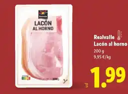 Lidl REALVALLE Lacón al horno oferta