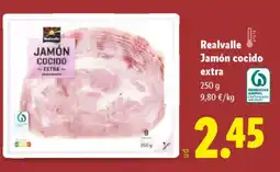 Lidl REALVALLE Jamón cocido extra oferta