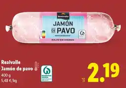 Lidl REALVALLE Jamón de pavo oferta