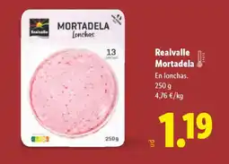 Lidl REALVALLE Mortadela oferta