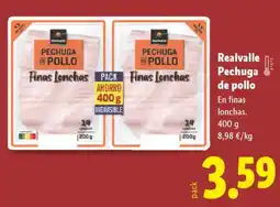 Lidl REALVALLE Pechuga de pollo oferta