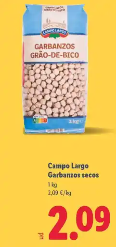 Lidl CAMPO LARGO Garbanzos secos oferta