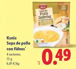 Lidl KANIA Sopa de pollo con fideos oferta