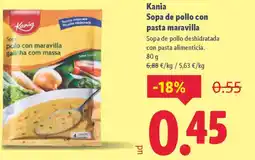 Lidl KANIA Sopa de pollo con pasta maravilla oferta
