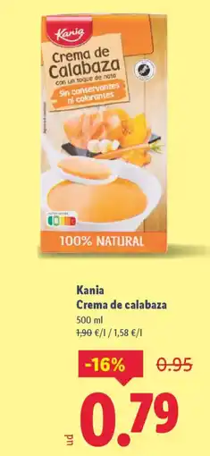 Lidl KANIA Crema de calabaza oferta
