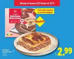 Lidl Chef Select Lasaña de carne oferta