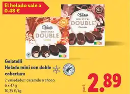 Lidl GELATELLI Helado mini con doble cobertura oferta