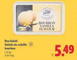 Lidl BON GELATI Helado de vainilla bourbon oferta